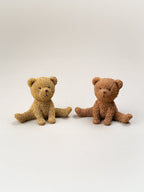 Brown and Yellow Sitting Teddy Bear | Set of 2 - The Golden Theory