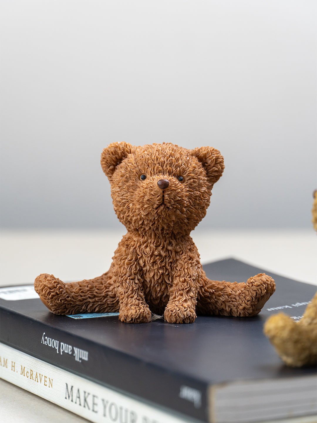 Brown and Yellow Sitting Teddy Bear | Set of 2 - The Golden Theory