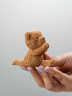 Brown & Beige Yoga Pose Teddy Bear Figurines Set of 2 - The Golden Theory