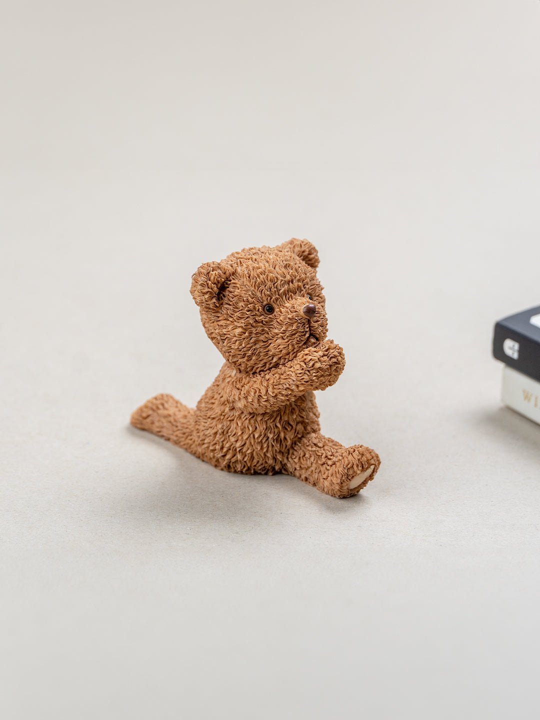 Brown & Beige Yoga Pose Teddy Bear Figurines Set of 2 - The Golden Theory