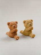Brown & Beige Yoga Pose Teddy Bear Figurines Set of 2 - The Golden Theory