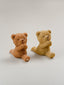Brown & Beige Yoga Pose Teddy Bear Figurines Set of 2 - The Golden Theory