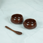 Brown Ceramic Dip Delight | Set of 2 - The Golden Theory