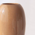 Brown Ceramic Oval Shaped Flower Vase - The Golden Theory