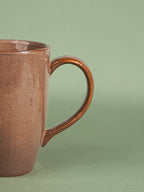 Brown Speckled Ceramic Mug with Tall Design - The Golden Theory