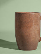 Brown Speckled Ceramic Mug with Tall Design - The Golden Theory