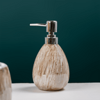 Brown Streaked Glass Bathroom Set of 4 - The Golden Theory