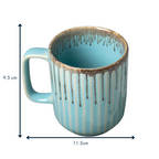 Brown Sugar Glaze Blue Ceramic Mug