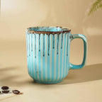 Brown Sugar Glaze Blue Ceramic Mug