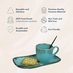 Brown Sugar Glaze Boat Set | Sky blue - The Golden Theory