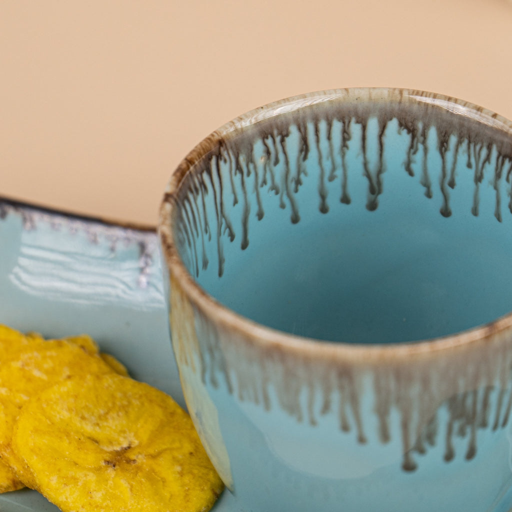 Brown Sugar Glaze Boat Set | Sky blue - The Golden Theory