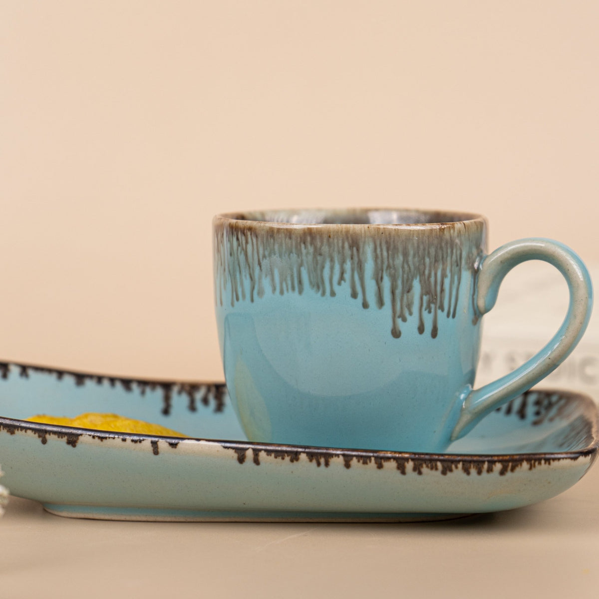 Brown Sugar Glaze Boat Set | Sky blue - The Golden Theory