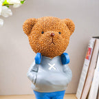 Brown Textured Teddy Bear Figurine - The Golden Theory