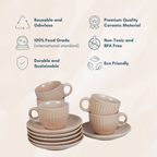 Bubblegum Ceramic Tea Set | Pink - The Golden Theory