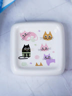 Cat Bathroom Set Kids Themed Bath Accessories - The Golden Theory