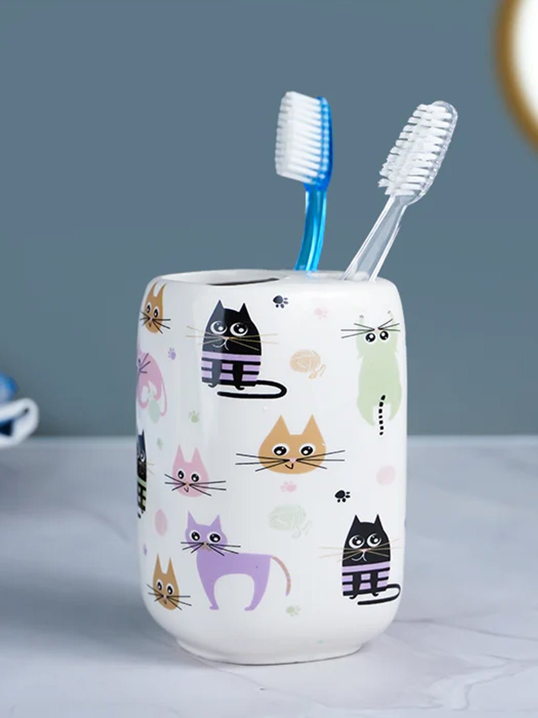 Cat Bathroom Set Kids Themed Bath Accessories Secondary image