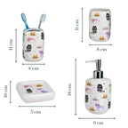 Cat Bathroom Set Kids Themed Bath Accessories - The Golden Theory