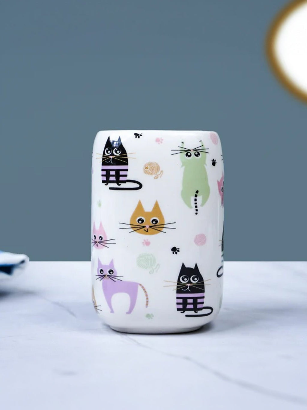 Cat Bathroom Set Kids Themed Bath Accessories - The Golden Theory