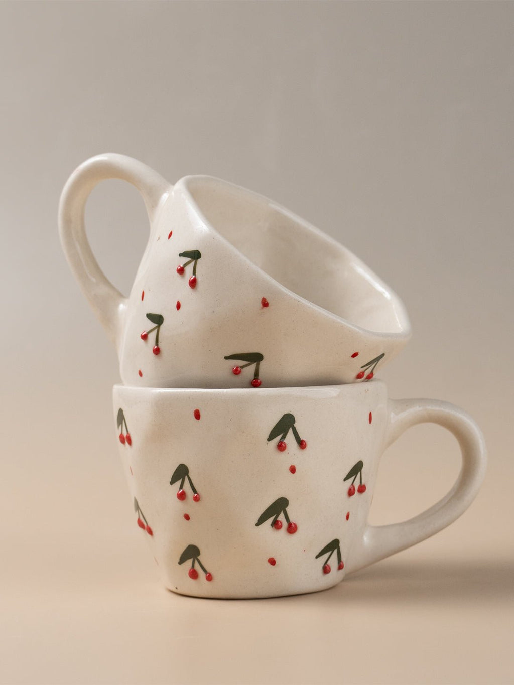 Ceramic Cherry Coffee Mug - The Golden Theory