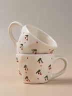 Ceramic Cherry Coffee Mug - The Golden Theory