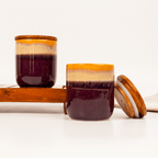 Ceramic Jars with Wooden Lids | Set of 2 - The Golden Theory