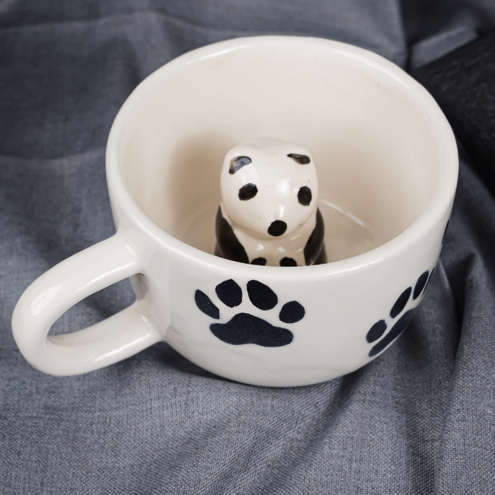Ceramic Mug with Panda Figurine Inside - The Golden Theory