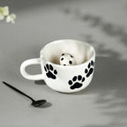 Ceramic Mug with Panda Figurine Inside - The Golden Theory