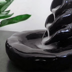 Ceramic Waterfall Smoke Backflow Cone Incense Holder - The Golden Theory