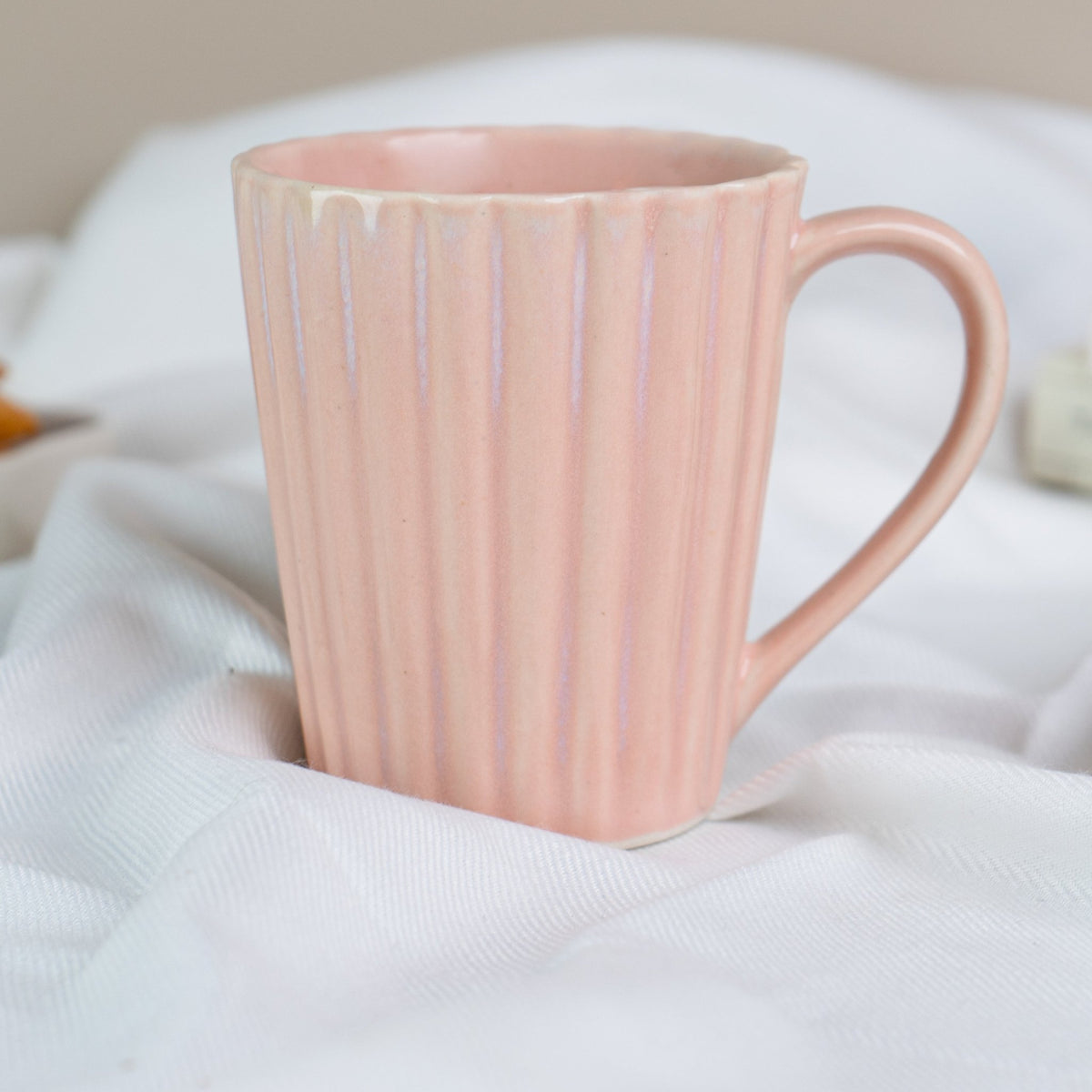 Chai pe Charcha Pink Stoneware Mug - The Golden Theory