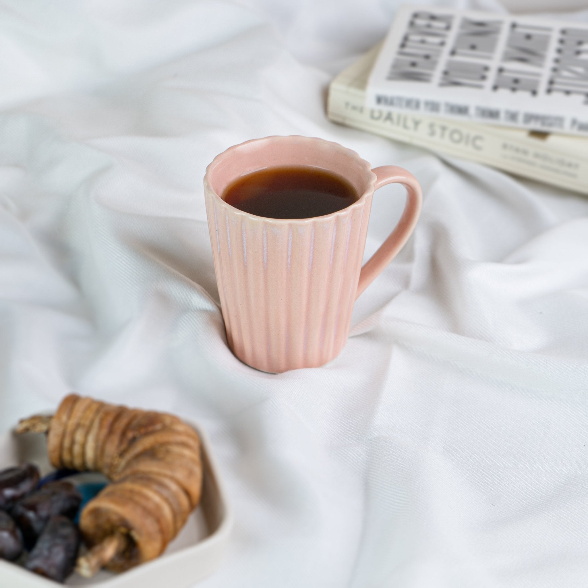 Chai pe Charcha Pink Stoneware Mug - The Golden Theory