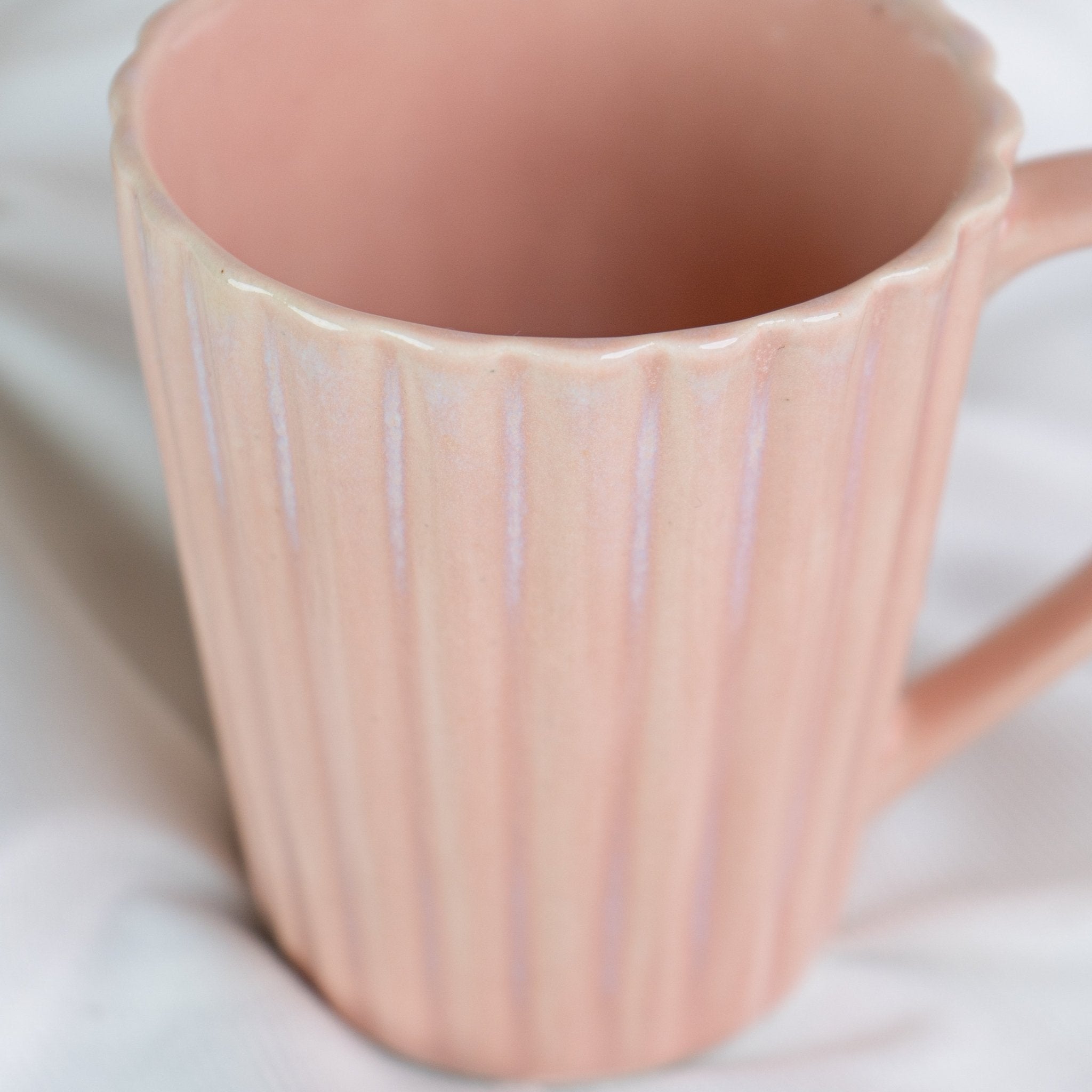 Chai pe Charcha Pink Stoneware Mug - The Golden Theory
