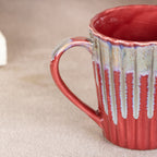 Chai pe Charcha Red Stoneware Mug - The Golden Theory