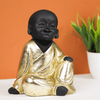 Charming Black and Gold Laughing Buddha - The Golden Theory
