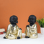 Charming Black and Gold Laughing Buddha - The Golden Theory