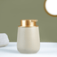 Chic Beige Soap Dispenser with Gold Pump - The Golden Theory