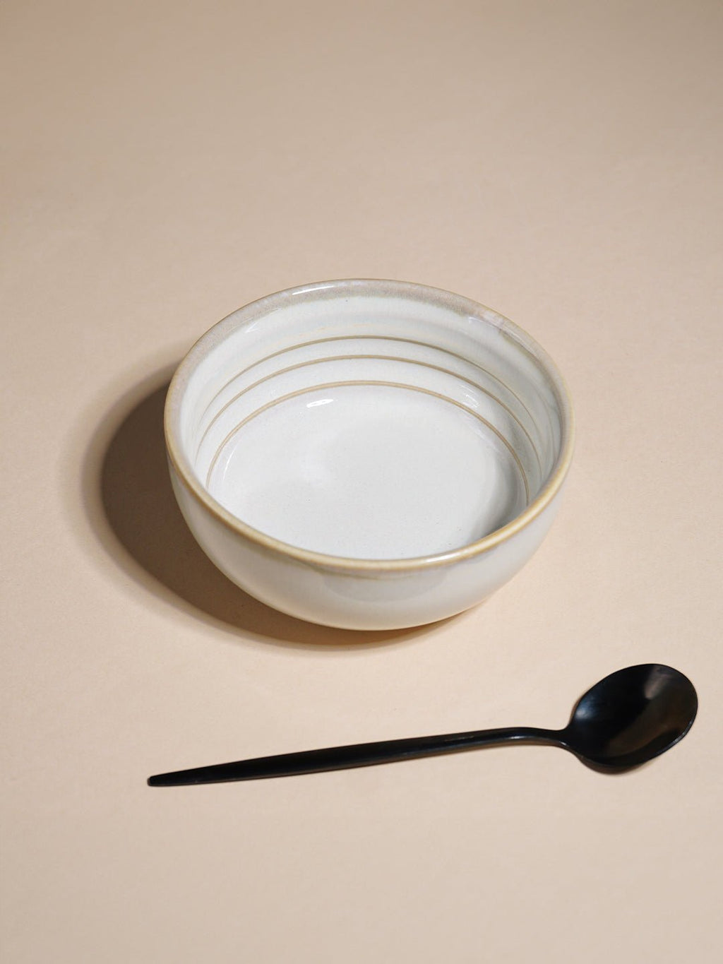 Classic Ivory Ceramic Small Bowl - The Golden Theory