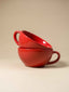 Classic Red Glossy Cappuccino Cup