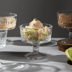 Clear Crystal Dessert Cups Set of 6 - The Golden Theory