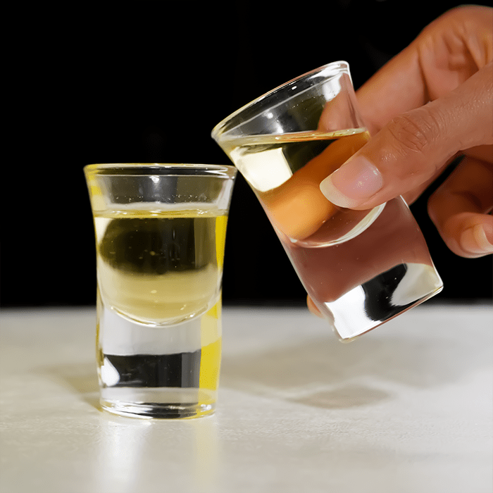Clear Tall Shot Glasses - Set of 6 - The Golden Theory