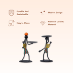 Colorful Tribal Candle Holder Figurines - The Golden Theory