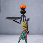 Colorful Tribal Candle Holder Figurines - The Golden Theory