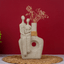 Contemporary Beige Abstract Couple Vase - The Golden Theory