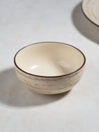 Cream Ceramic Spiral Small Bowl - The Golden Theory