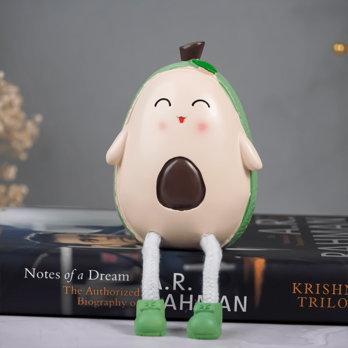 Cute Avocado Figurines with Dangling Legs - Set of Two - The Golden Theory