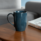Deep Blue Ceramic Coffee Mug - The Golden Theory