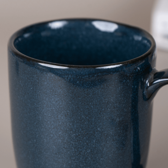 Deep Blue Ceramic Coffee Mug - The Golden Theory