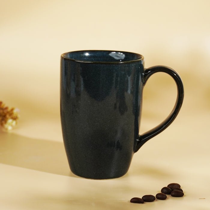 Deep Blue Ceramic Coffee Mug - The Golden Theory