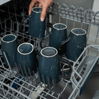 Deep Blue Ceramic Coffee Mug - The Golden Theory