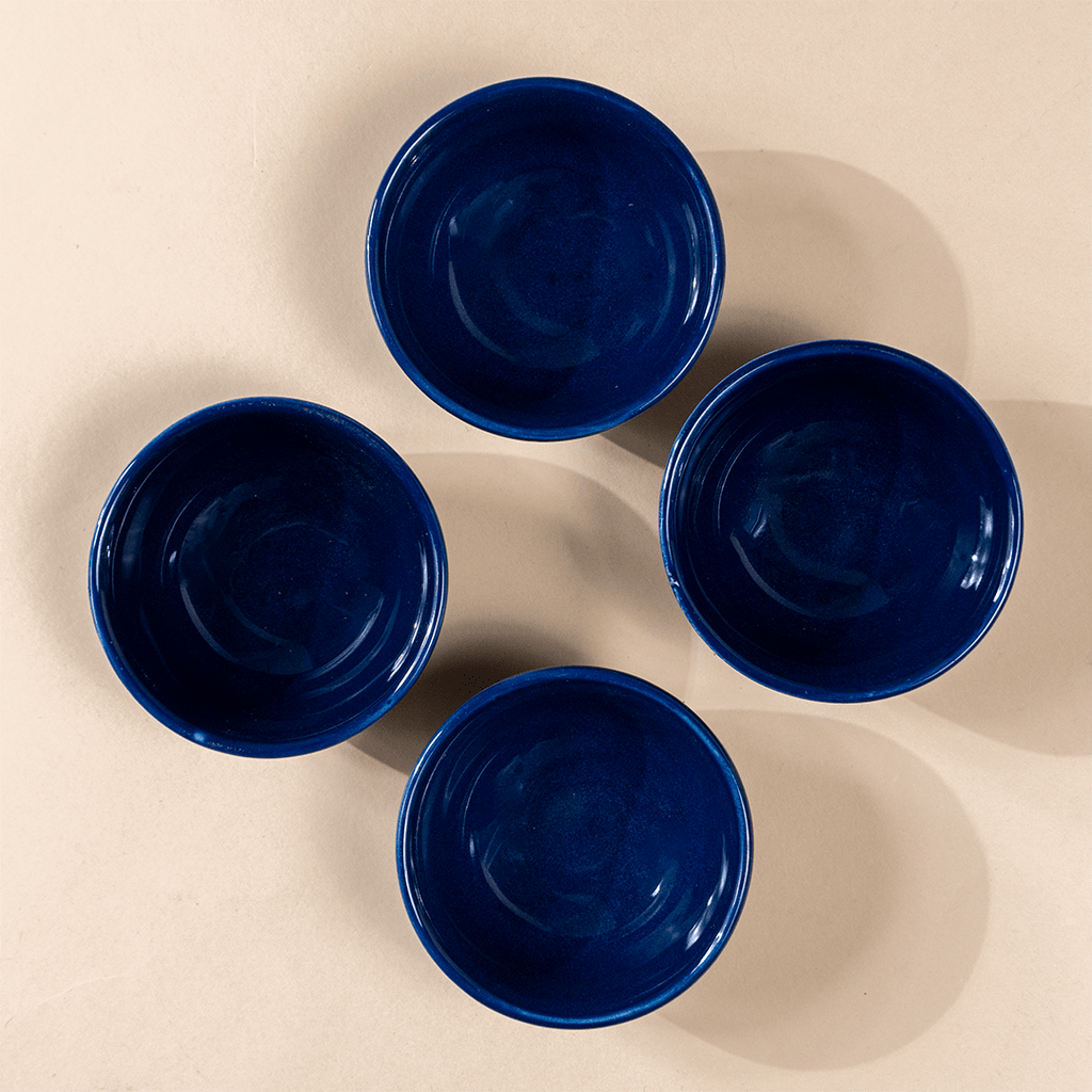 Deep Indigo Ceramic Dipping Bowls - The Golden Theory