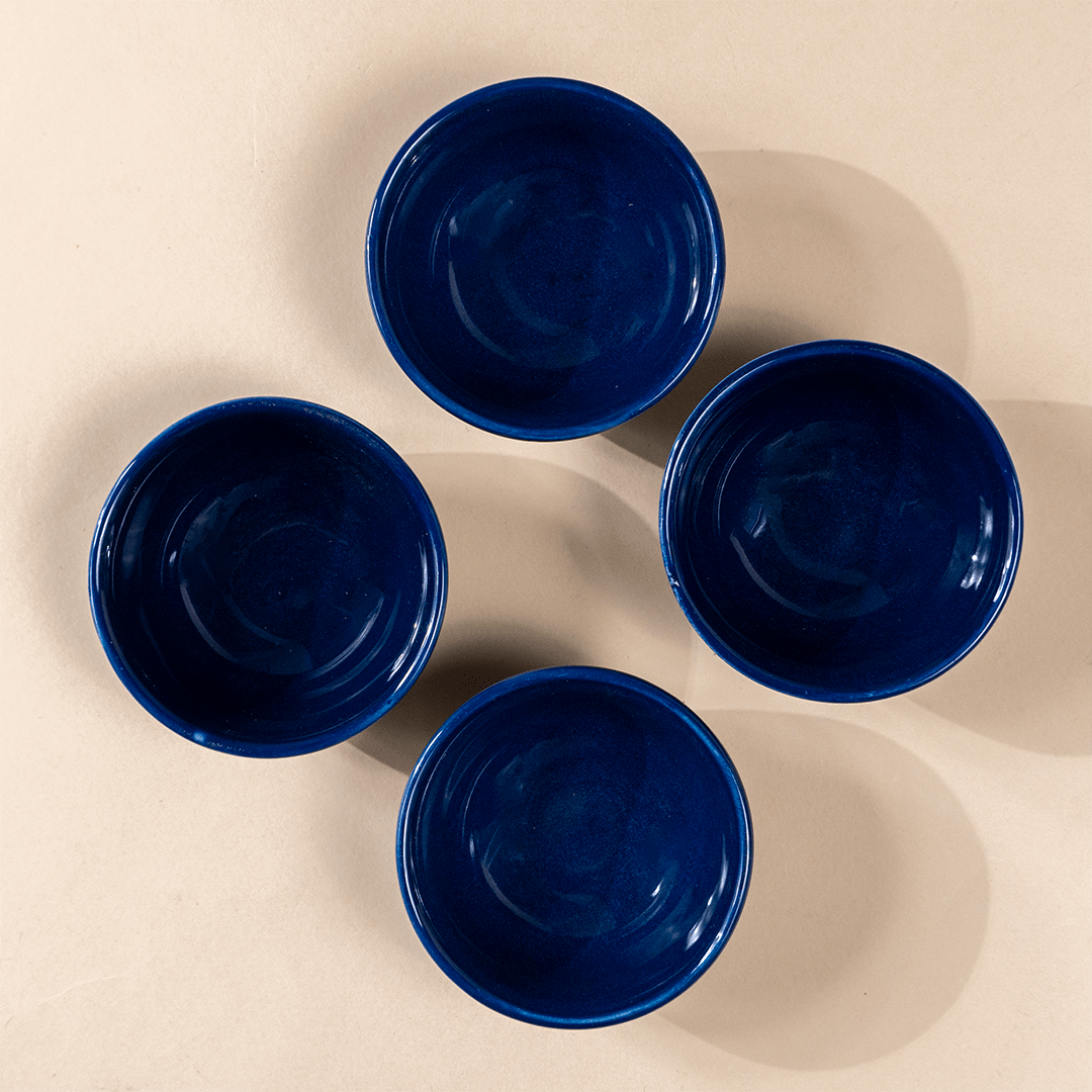 Deep Indigo Ceramic Dipping Bowls - The Golden Theory